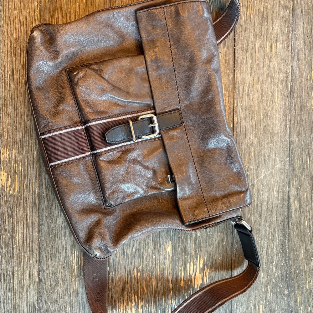 Brown Leather Shoulder Bag